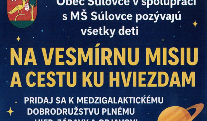 Fotka - Vesmírna misia a cesta ku hviezdam - piatok 06.06. 16:00